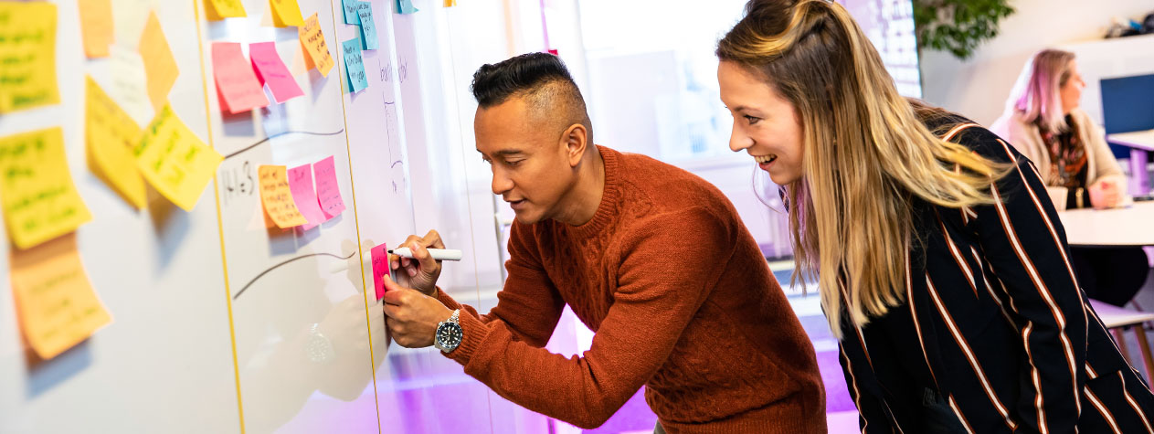 Scrum Master Patrick en Yentl